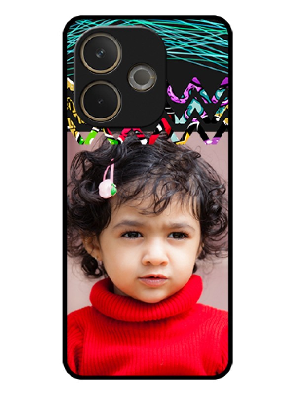 Custom Oppo A5 Pro 5G Custom Glass Phone Case - Neon Abstract Design