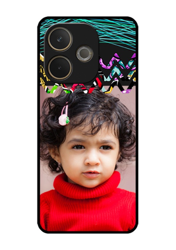 Oppo A5 Pro 5G Custom Glass Phone Case - Neon Abstract Design