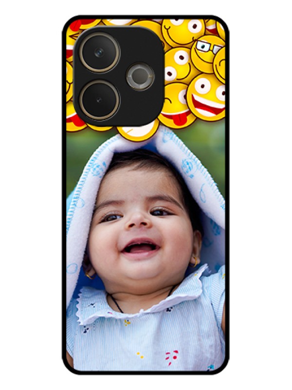 Custom Oppo A5 Pro 5G Custom Glass Phone Case - With Smiley Emoji Design