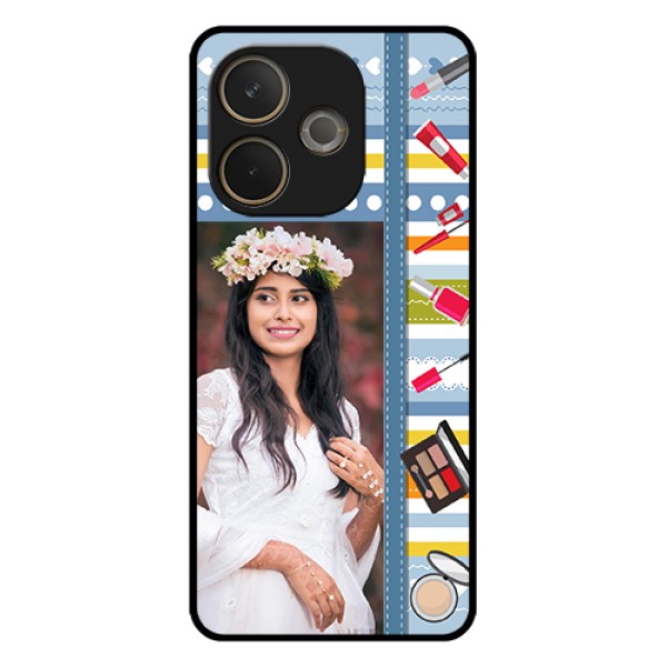 Oppo A5 Pro 5G Custom Glass Phone Case - Makeup Icons Design