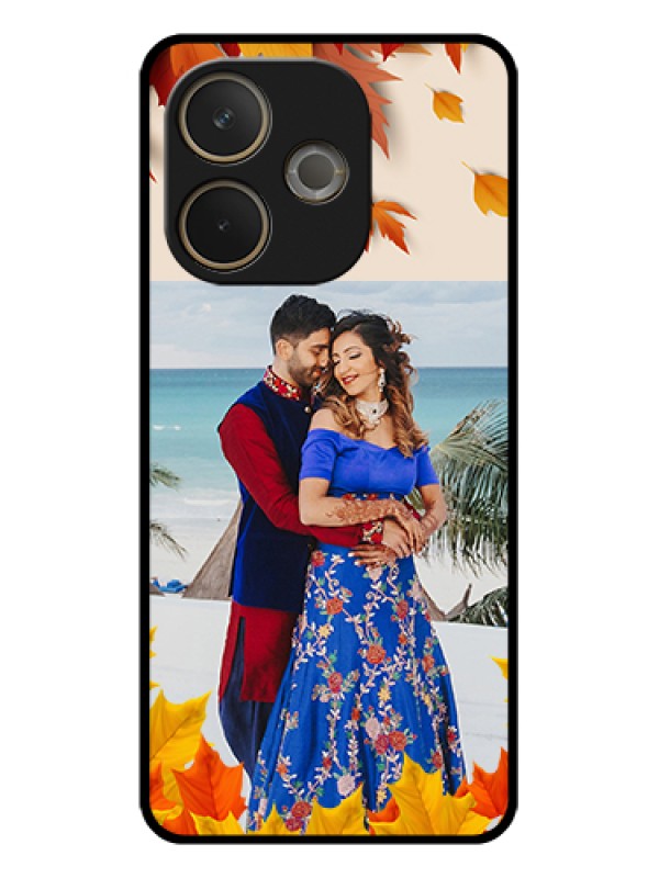 Custom Oppo A5 Pro 5G Custom Glass Phone Case - Autumn Maple Leaves Design