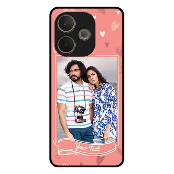 Oppo A5 Pro 5G Custom Glass Phone Case - Love Doodle Art Design