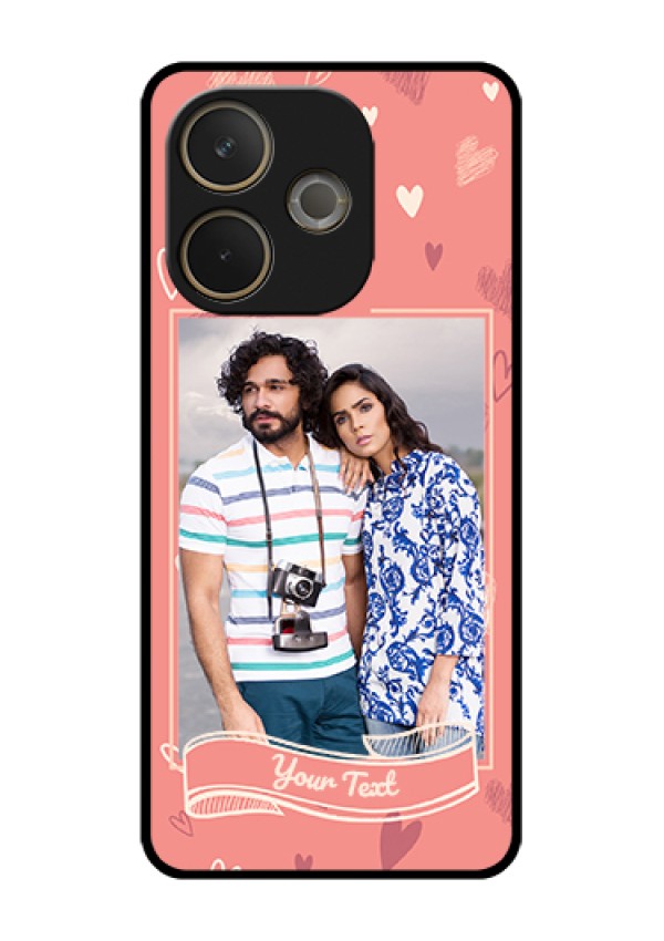 Oppo A5 Pro 5G Custom Glass Phone Case - Love Doodle Art Design