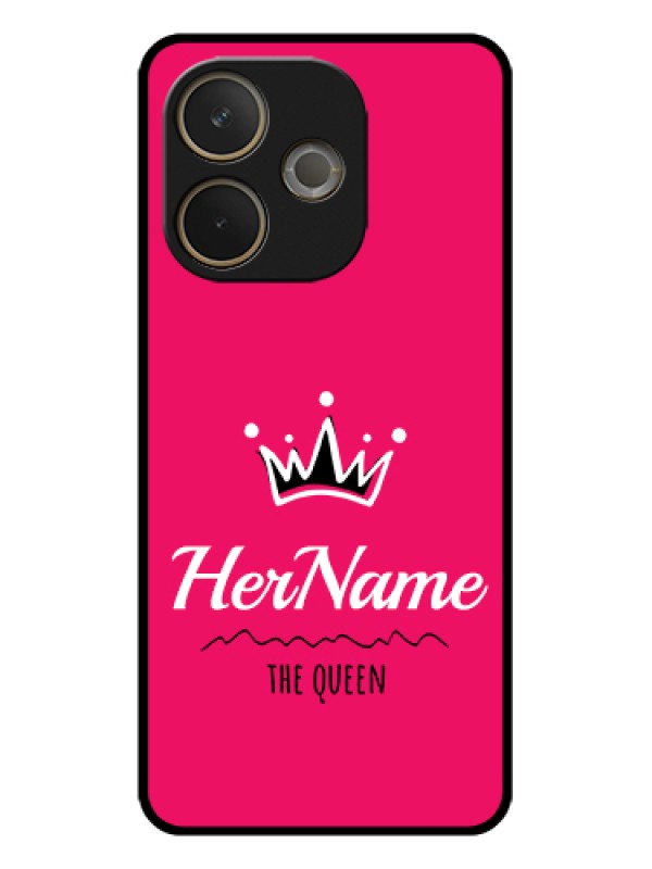 Custom Oppo A5 Pro 5G Custom Glass Phone Case - Queen With Name Design