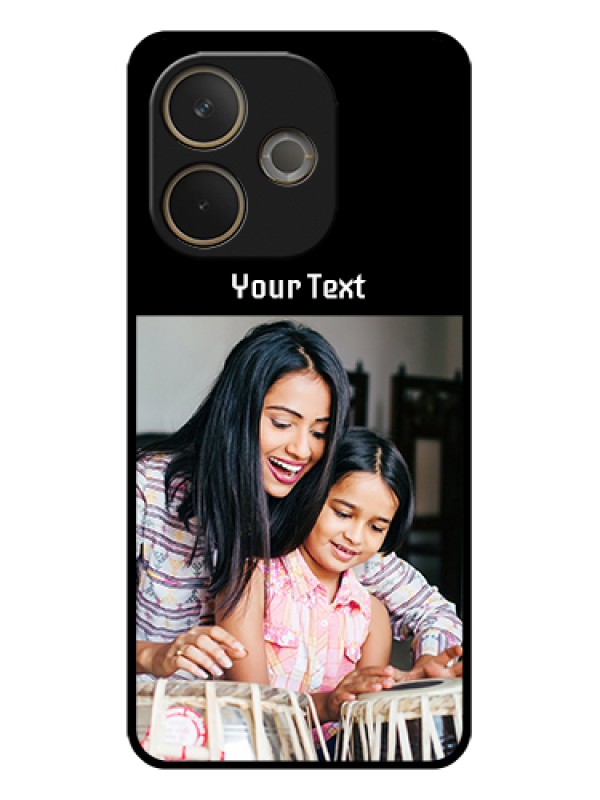 Custom Oppo A5 Pro 5G Custom Glass Phone Case - Photo With Name Design