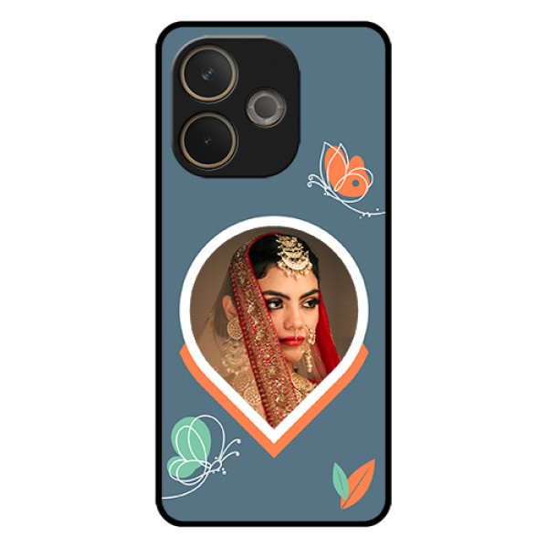 Oppo A5 Pro 5G Custom Glass Phone Case - Droplet Butterflies Design