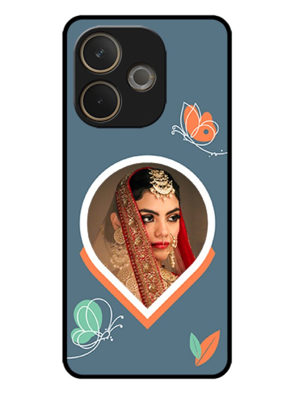 Custom Oppo A5 Pro 5G Custom Glass Phone Case - Droplet Butterflies Design