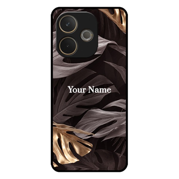 Oppo A5 Pro 5G Custom Glass Phone Case - Wild Leaves Digital Paint Design Oppo A5 Pro 5G Custom Glass Phone Case - Wild Leaves Digital Paint Design