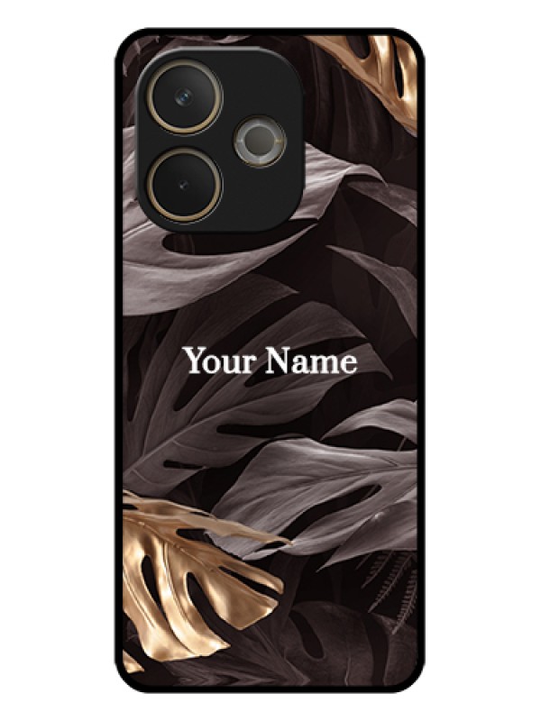 Custom Oppo A5 Pro 5G Custom Glass Phone Case - Wild Leaves Digital Paint Design