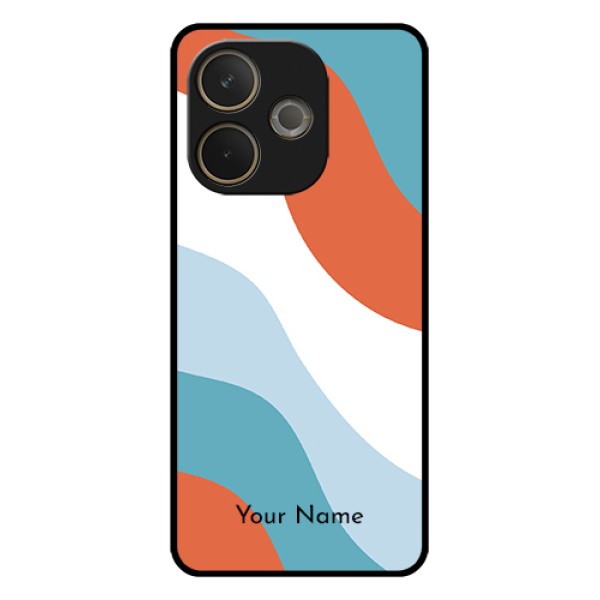 Oppo A5 Pro 5G Custom Glass Phone Case - Coloured Waves Design