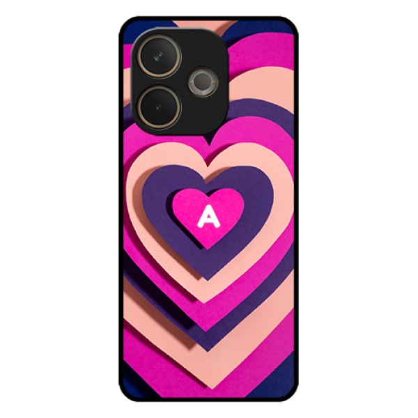 Oppo A5 Pro 5G Custom Glass Phone Case - Cute Heart Pattern Design