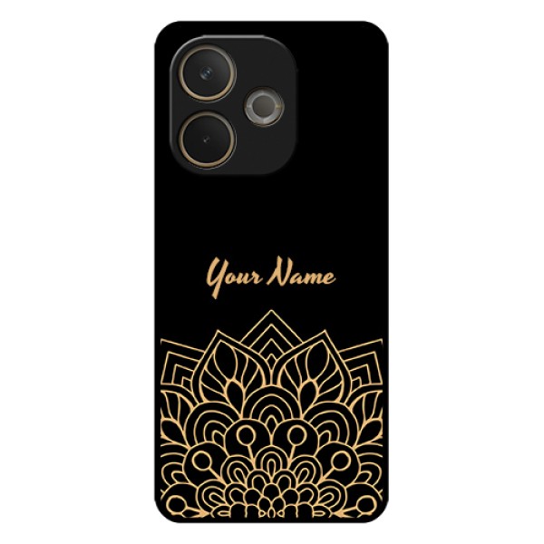 Oppo A5 Pro 5G Custom Glass Phone Case - Golden Mandala Design