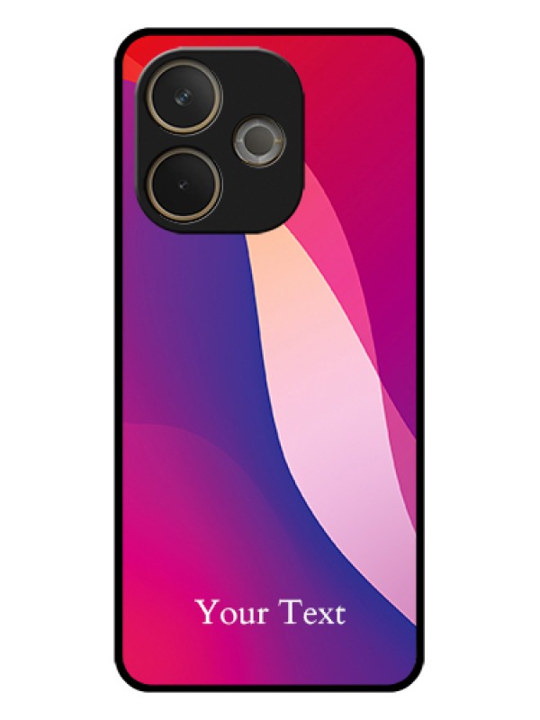 Custom Oppo A5 Pro 5G Custom Glass Phone Case - Digital Abstract Overlap Design