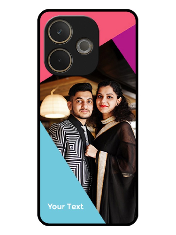 Custom Oppo A5 Pro 5G Custom Glass Phone Case - Stacked Triple Colour Design