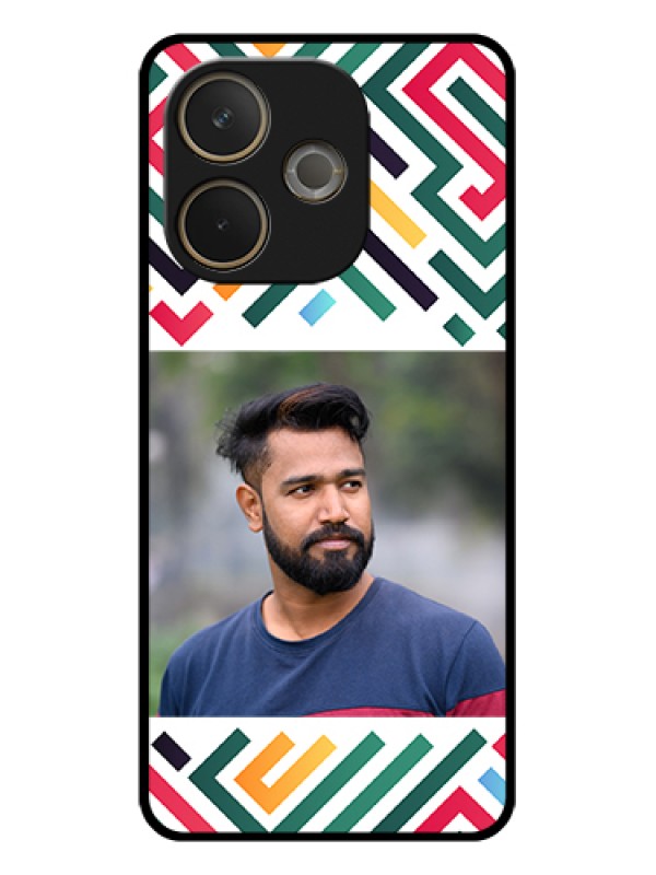 Custom Oppo A5 Pro 5G Custom Glass Phone Case - Colorful Maze Pattern Design