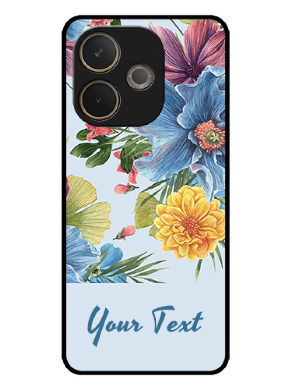 Custom Oppo A5 Pro 5G Custom Glass Phone Case - Stunning Watercolored Flowers Painting Design
