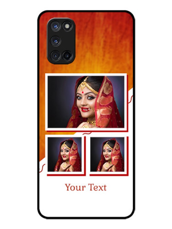 Custom Oppo A52 Custom Glass Phone Case - Wedding Memories Design