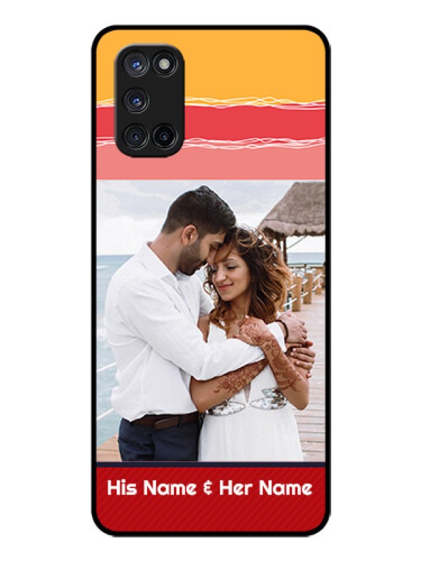 Custom Oppo A52 Custom Glass Mobile Case - Colorful Case Design