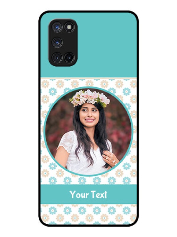 Custom Oppo A52 Custom Glass Mobile Case - Beautiful Flowers Design