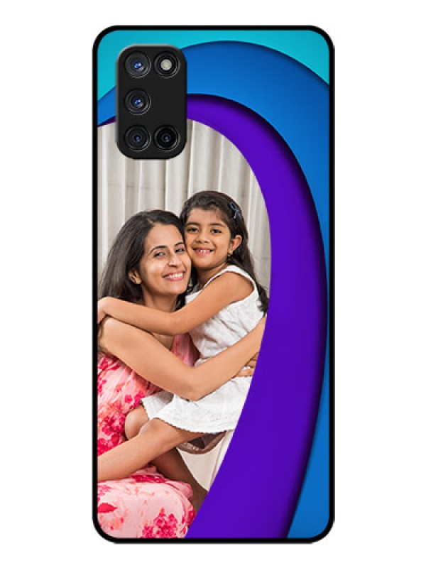 Custom Oppo A52 Photo Printing on Glass Case - Simple Pattern Design