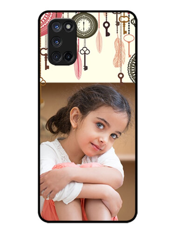 Custom Oppo A52 Custom Glass Mobile Case - Boho Style Design