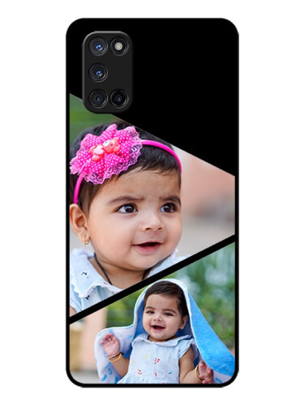 Custom Oppo A52 Custom Glass Phone Case - Semi Cut Design