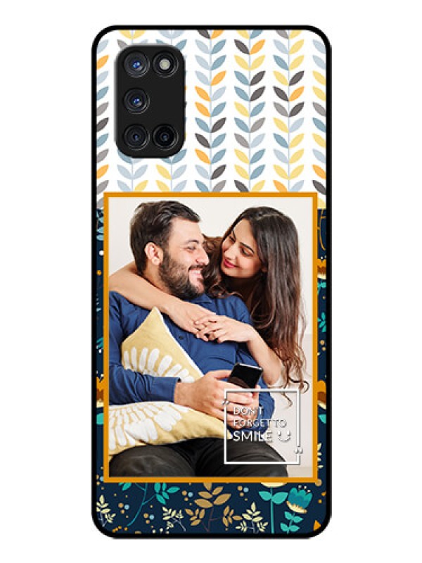 Custom Oppo A52 Custom Glass Mobile Case - Pattern Design