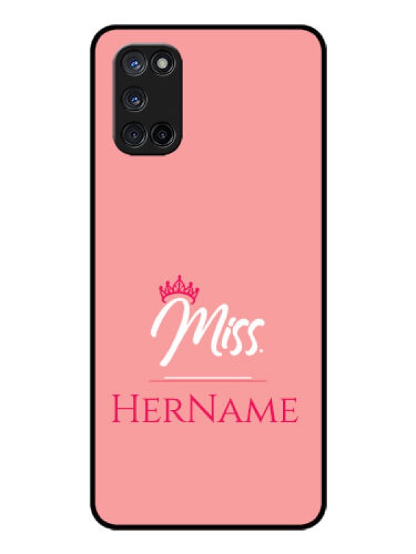Custom Oppo A52 Custom Glass Phone Case Mrs with Name