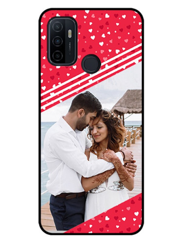 Custom Oppo A53 Custom Glass Mobile Case  - Valentines Gift Design