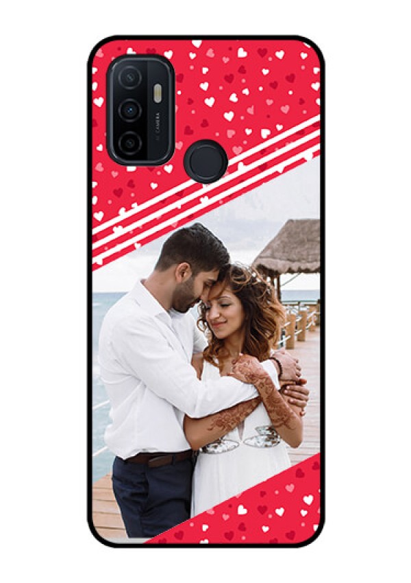 Oppo A53 Custom Glass Mobile Case  - Valentines Gift Design