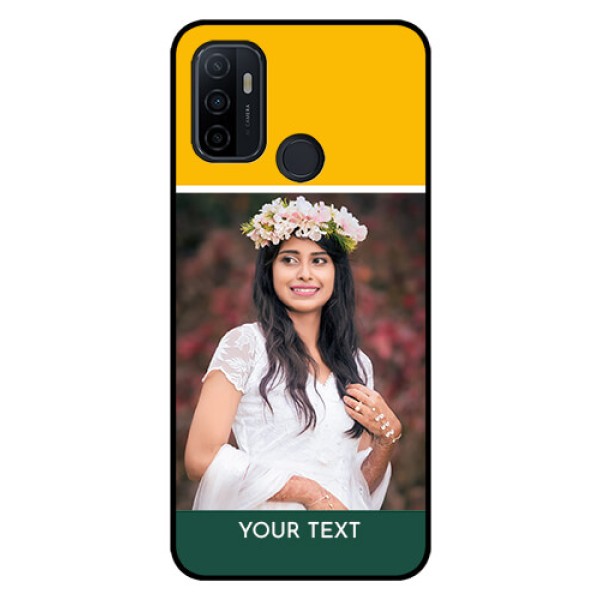 Oppo A53 Photo Printing on Glass Case  - Love You Design