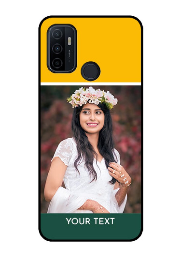 Oppo A53 Photo Printing on Glass Case  - Love You Design