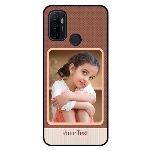 Oppo A53 Custom Glass Phone Case  - Simple Pic Upload Design
