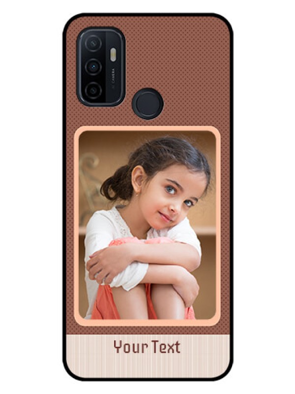 Custom Oppo A53 Custom Glass Phone Case  - Simple Pic Upload Design