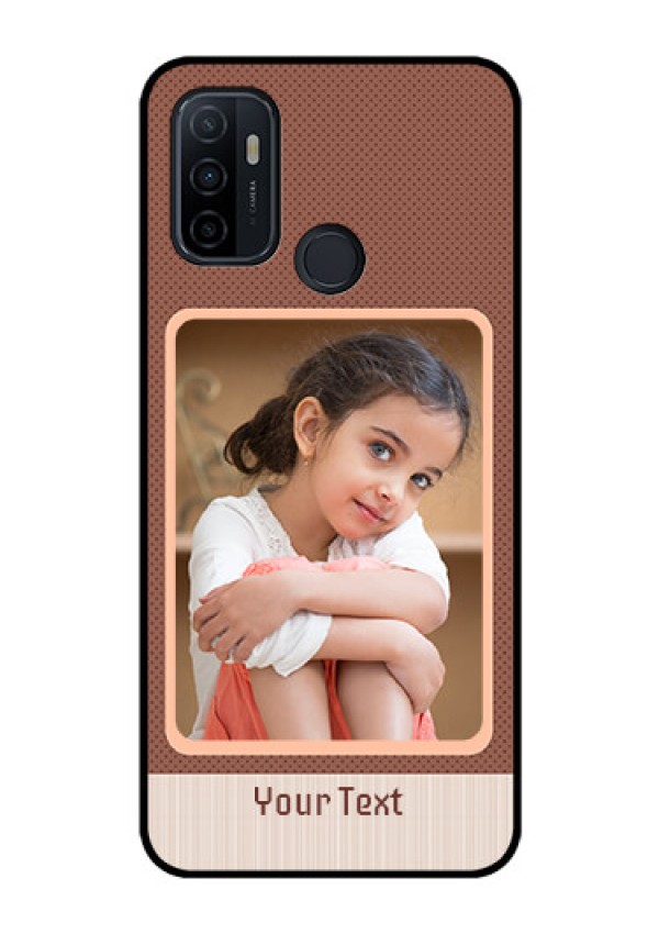 Oppo A53 Custom Glass Phone Case  - Simple Pic Upload Design