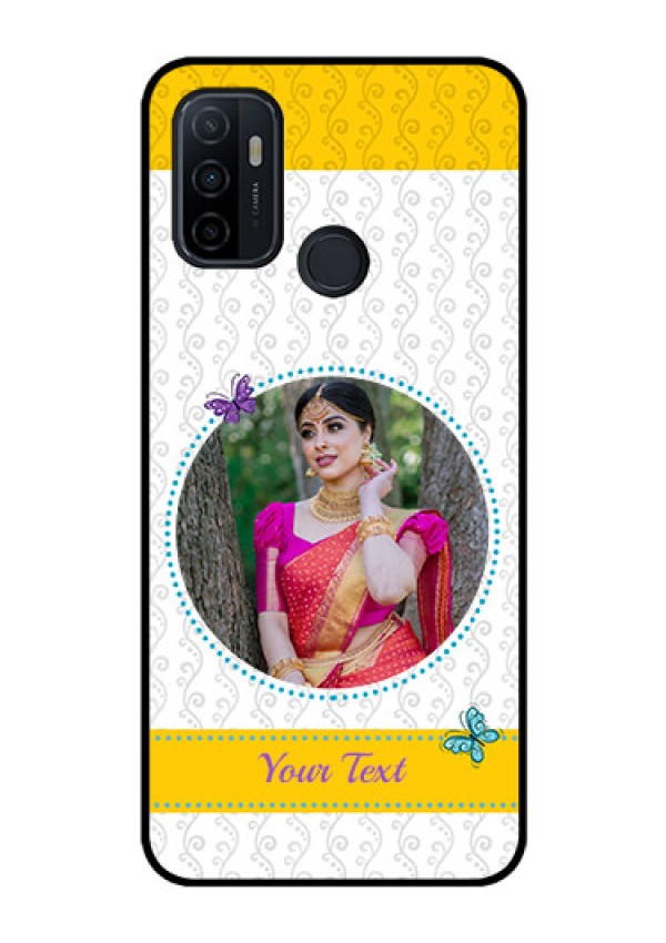Oppo A53 Custom Glass Mobile Case  - Girls Premium Case Design