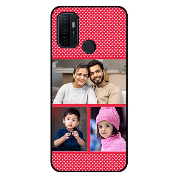 Oppo A53 Personalized Glass Phone Case  - Bulk Pic Upload Design