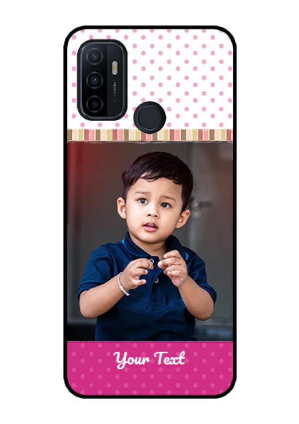 Oppo A53 Photo Printing on Glass Case  - Cute Girls Cover Design