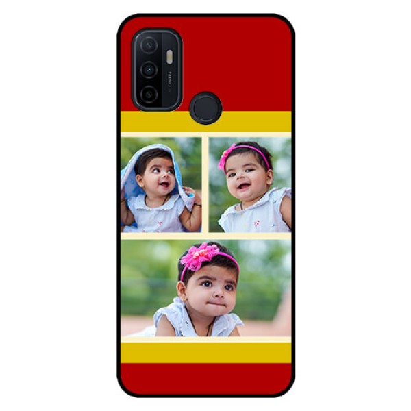 Oppo A53 Custom Glass Mobile Case - Multiple Pic Upload Design Oppo A53 Custom Glass Mobile Case - Multiple Pic Upload Design