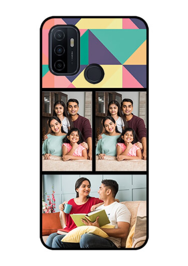 Oppo A53 Custom Glass Phone Case  - Bulk Pic Upload Design