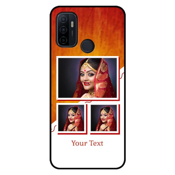 Oppo A53 Custom Glass Phone Case - Wedding Memories Design Oppo A53 Custom Glass Phone Case - Wedding Memories Design