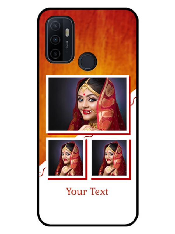 Custom Oppo A53 Custom Glass Phone Case  - Wedding Memories Design  
