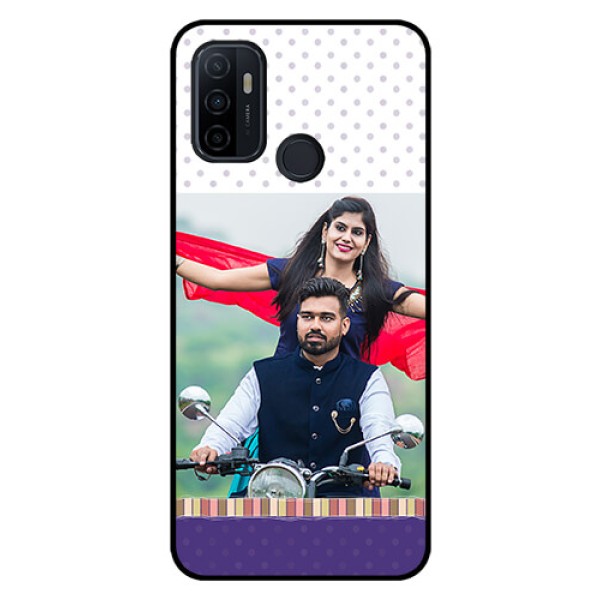 Oppo A53 Photo Printing on Glass Case  - Cute Family Design