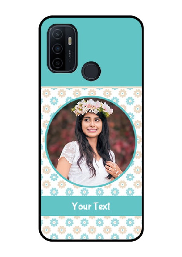 Oppo A53 Custom Glass Mobile Case  - Beautiful Flowers Design