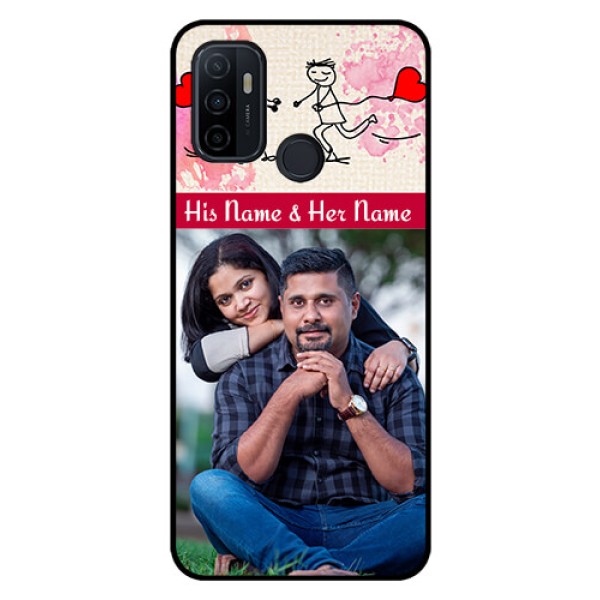 Oppo A53 Photo Printing on Glass Case  - You and Me Case Design