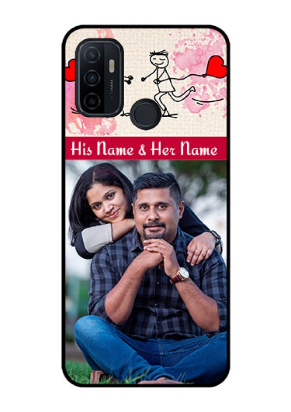 Oppo A53 Photo Printing on Glass Case  - You and Me Case Design