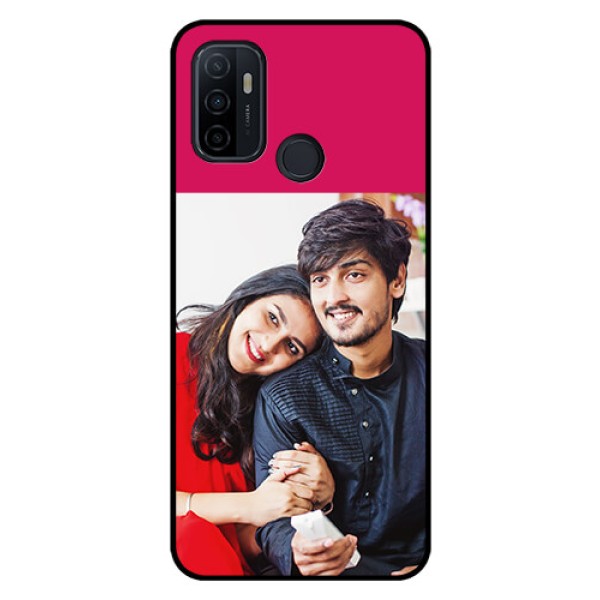 Oppo A53 Custom Glass Mobile Case  - Anniversary Cover Design