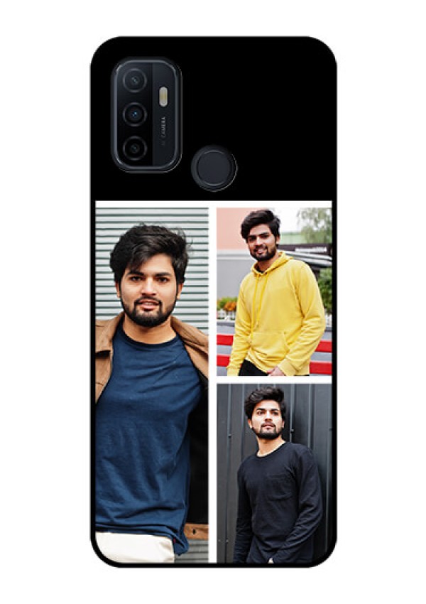 Oppo A53 Photo Printing on Glass Case  - Upload Multiple Picture Design