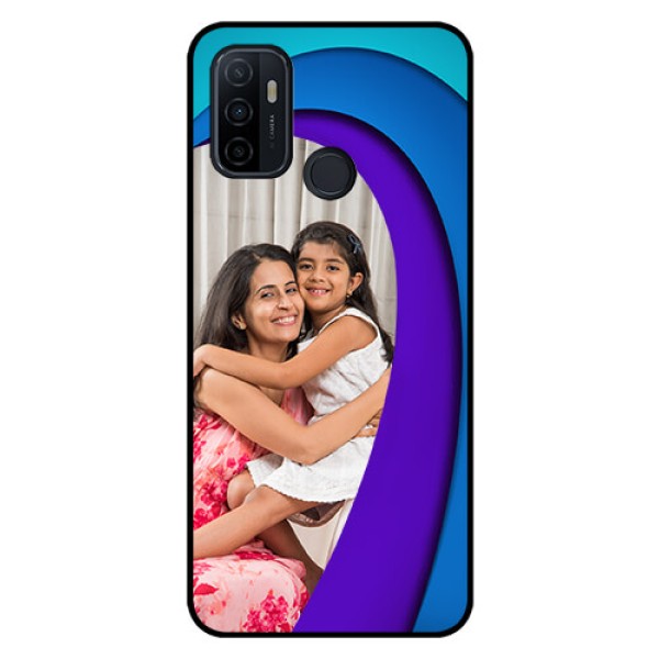 Oppo A53 Photo Printing on Glass Case  - Simple Pattern Design