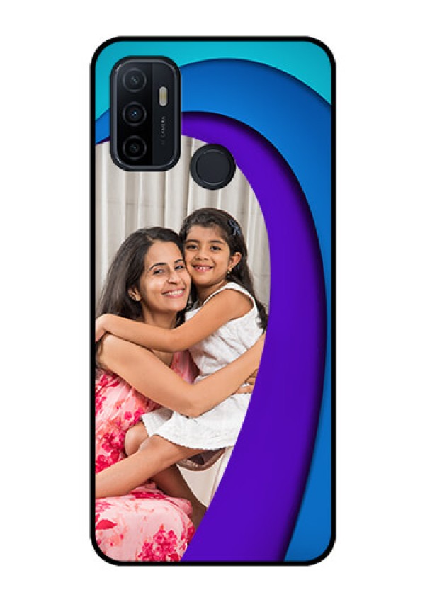 Oppo A53 Photo Printing on Glass Case  - Simple Pattern Design